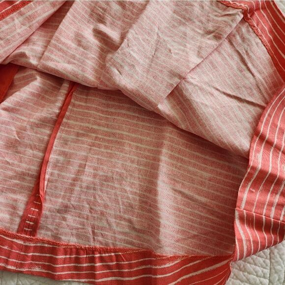 Gap linen cotton blend side pockets stripe dress - Picture 13 of 16